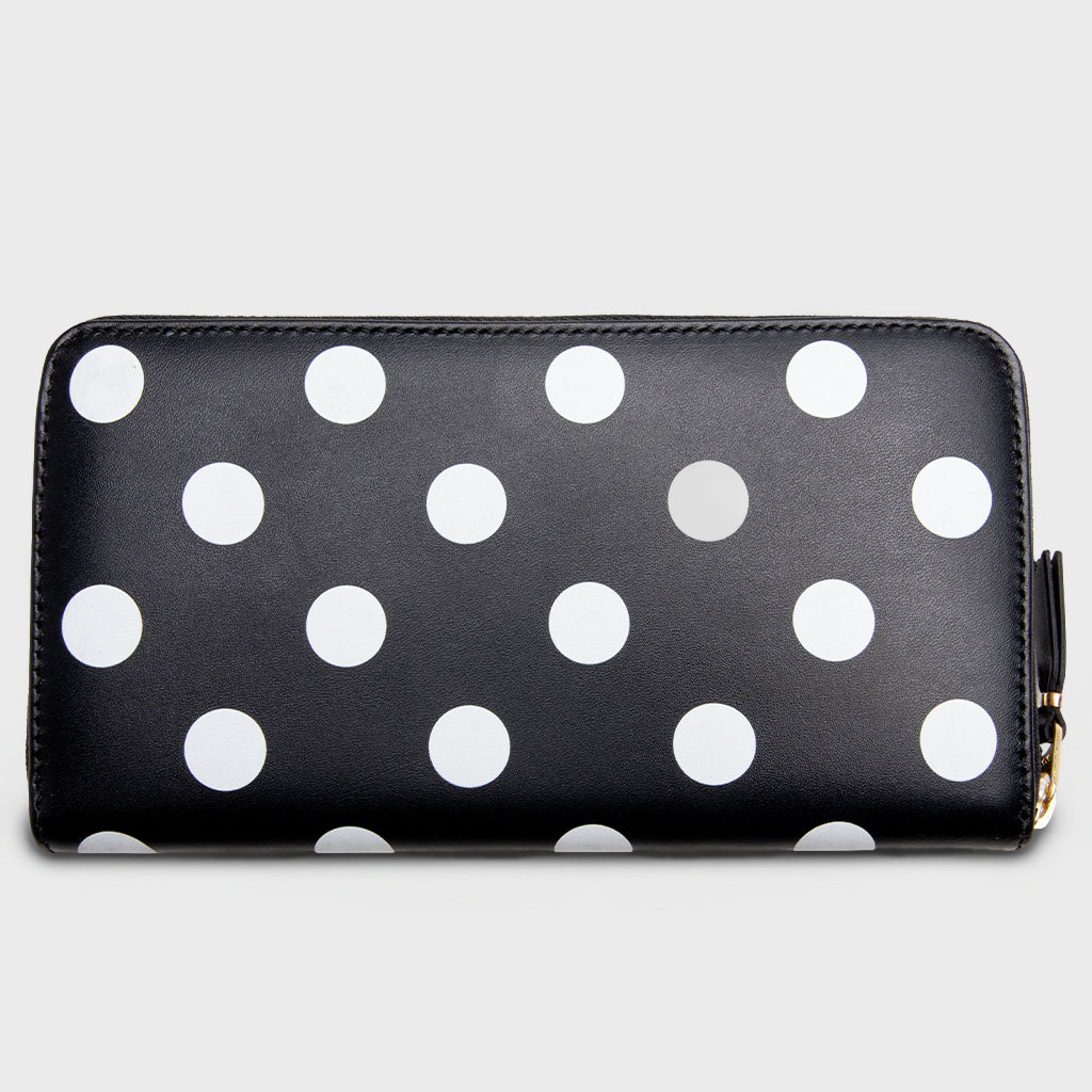 Comme des Garcons Polka Dots Wallet - Black