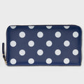 Comme des Garcons Polka Dots Wallet - Navy