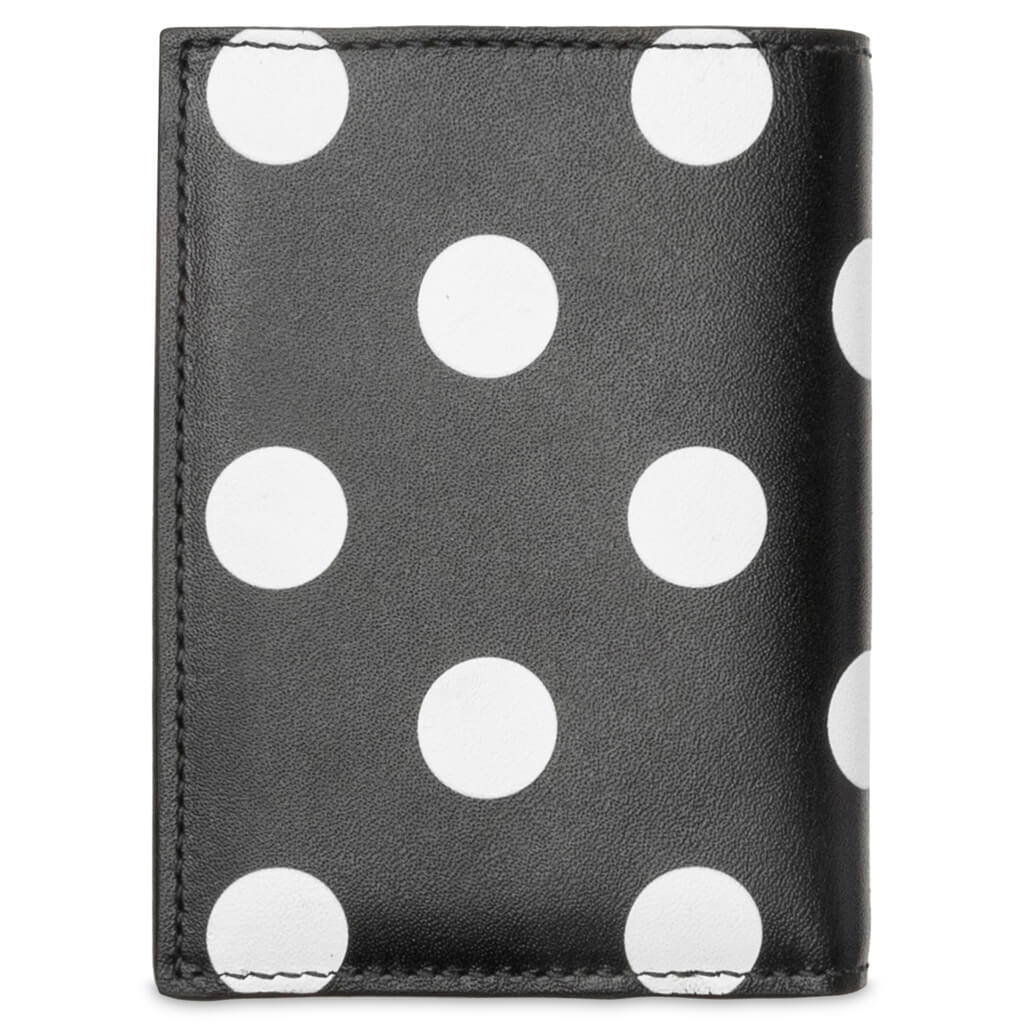 Comme des Garcons Polka Dots Wallet - Black