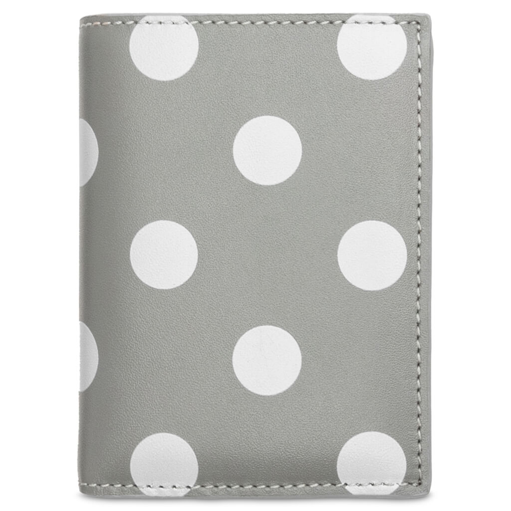 Comme des Garcons Polka Dots Wallet - Grey