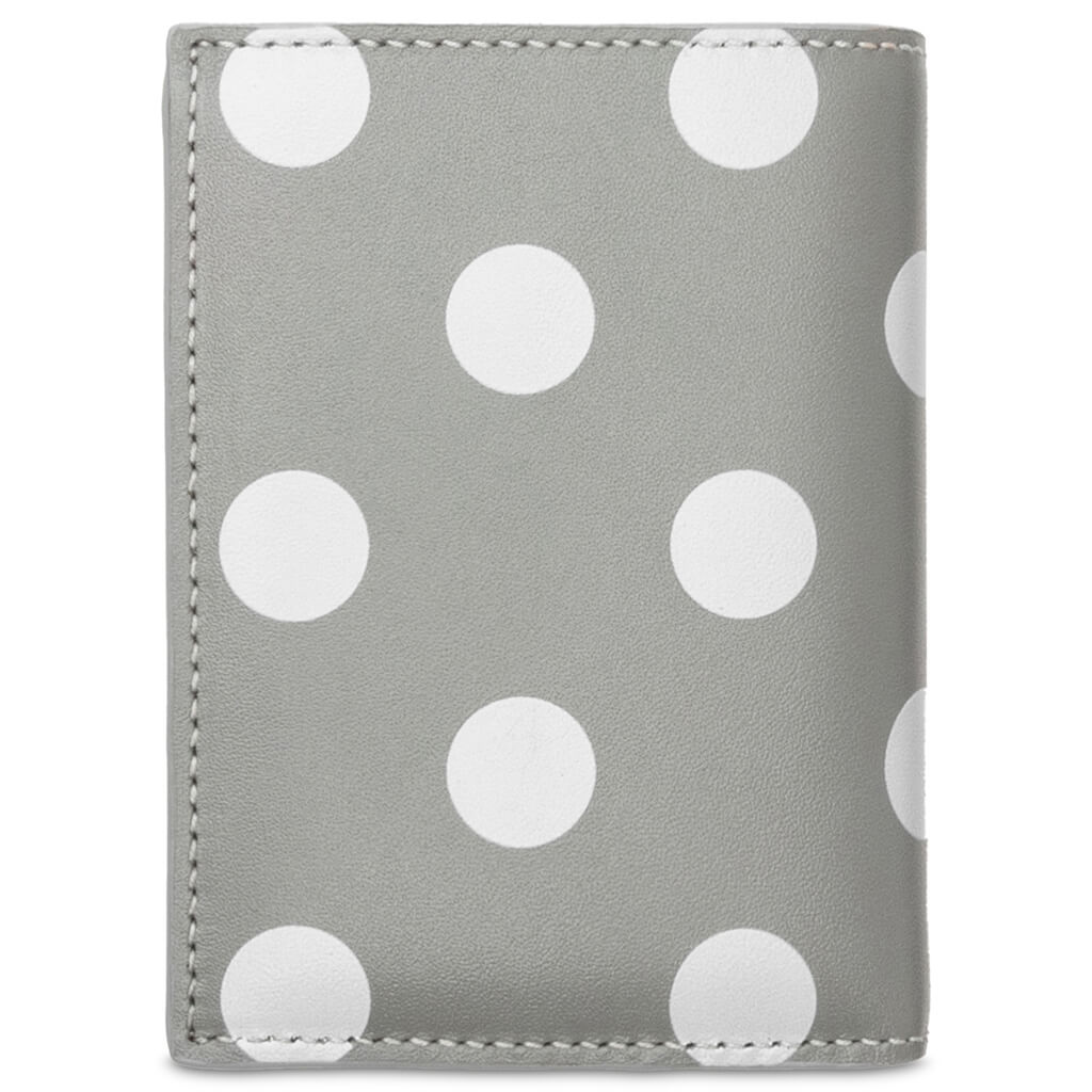 Comme des Garcons Polka Dots Wallet - Grey