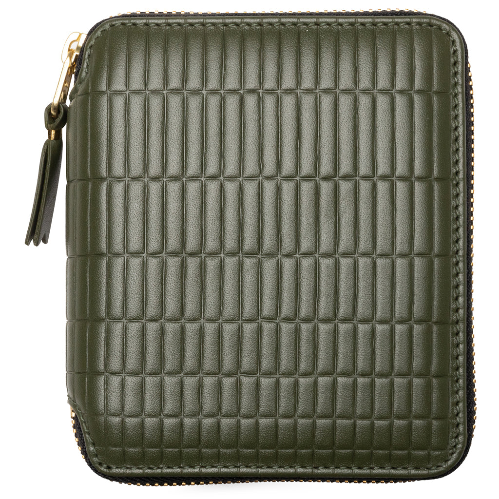 Comme des Garcons SA2100BK Brick Line Wallet - Khaki