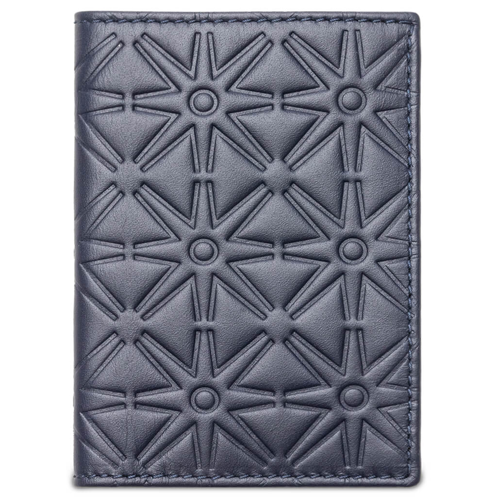 Comme des Garcons SA640E-A Leather Line Wallet - Calfskin/Navy