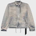 Concealed Zipfront Denim Jacket - Mineral Pearl