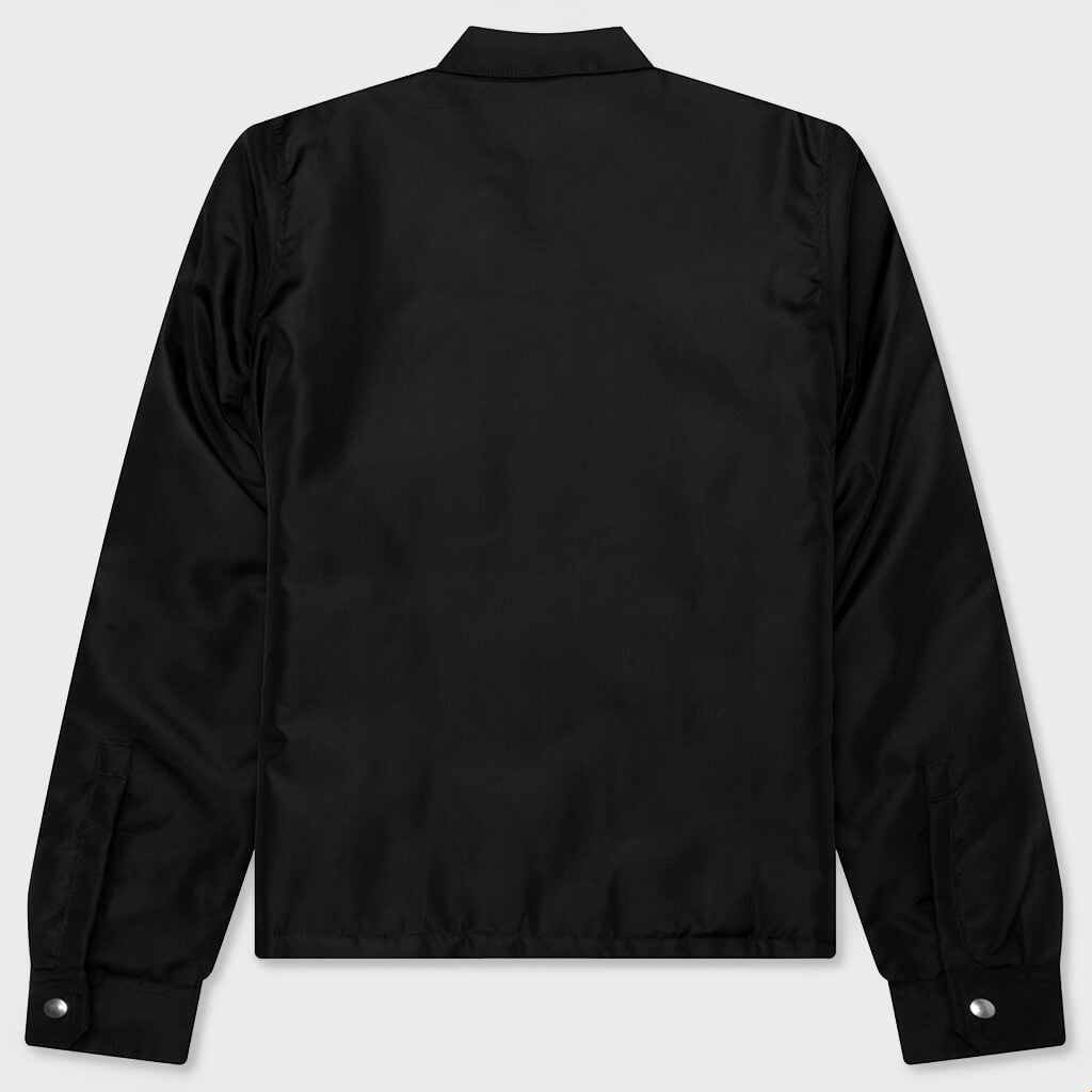 Concealed Zipfront Padded Jacket - Black