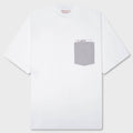 Contrast Pocket T-Shirt - Lily White