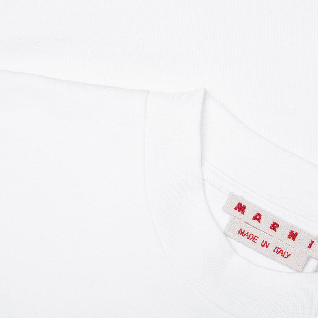 Contrast Pocket T-Shirt - Lily White