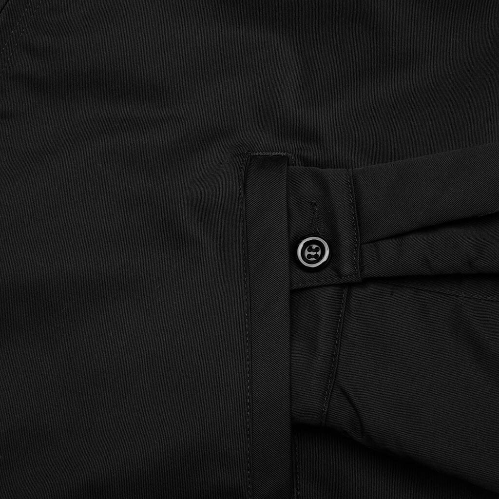 Contrast Stitch Jacket - Black