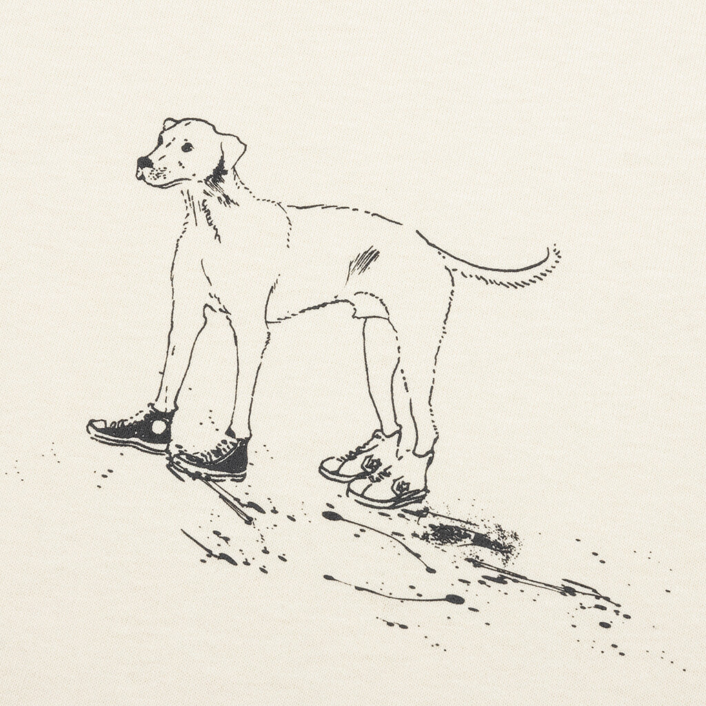 Dog Tee - White/Asparagus