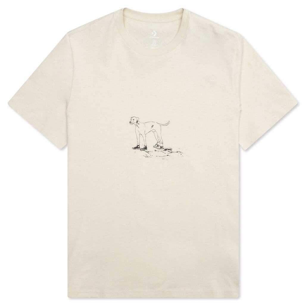 Dog Tee - White/Asparagus