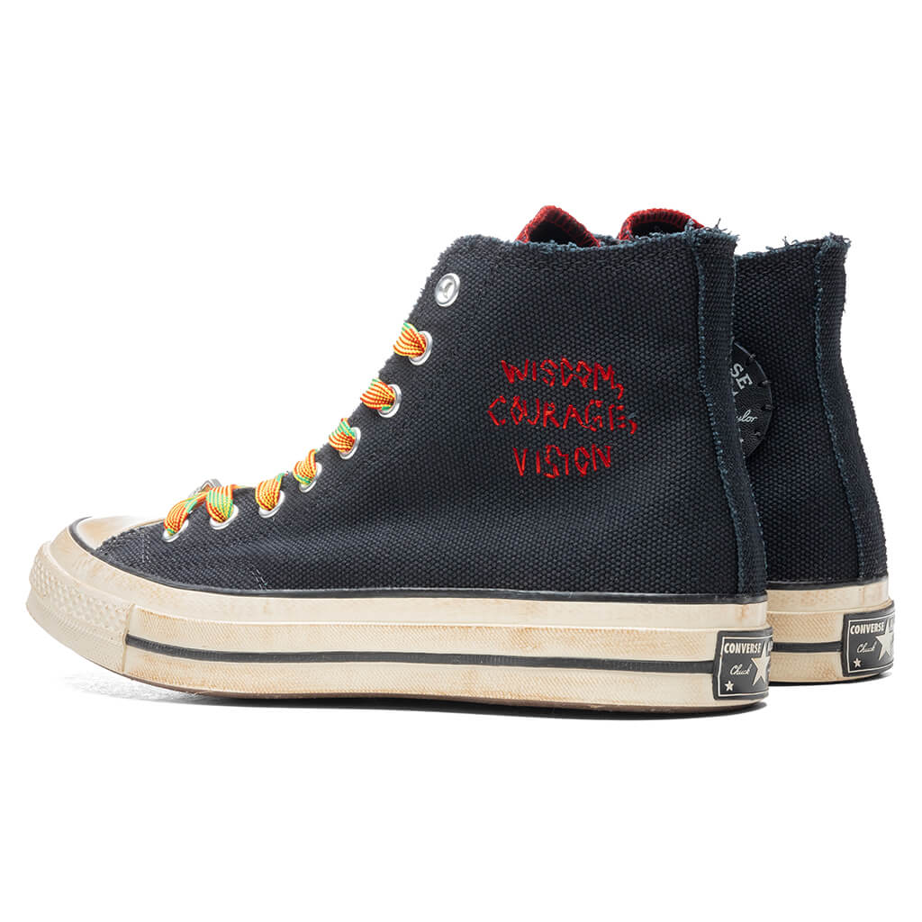 Chuck 70 Hi - Black/Fiery Red
