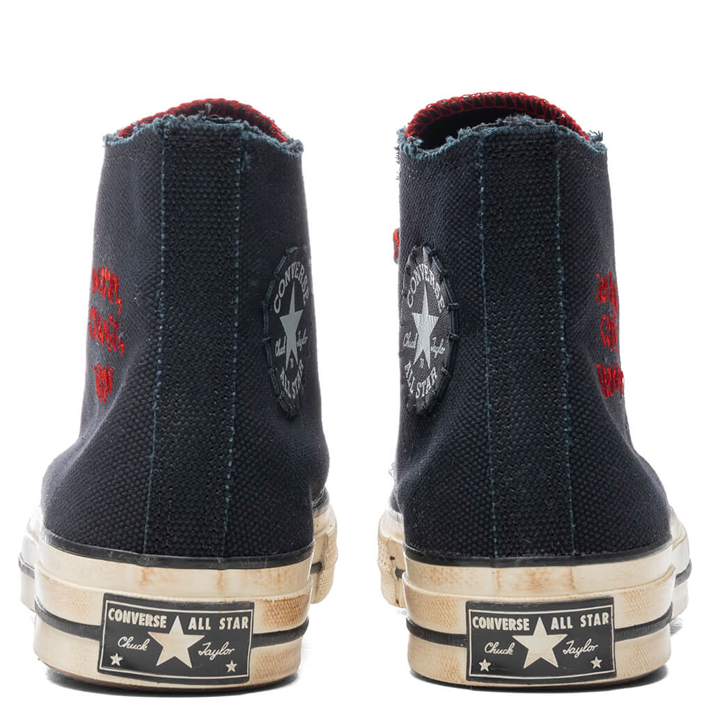 Chuck 70 Hi - Black/Fiery Red