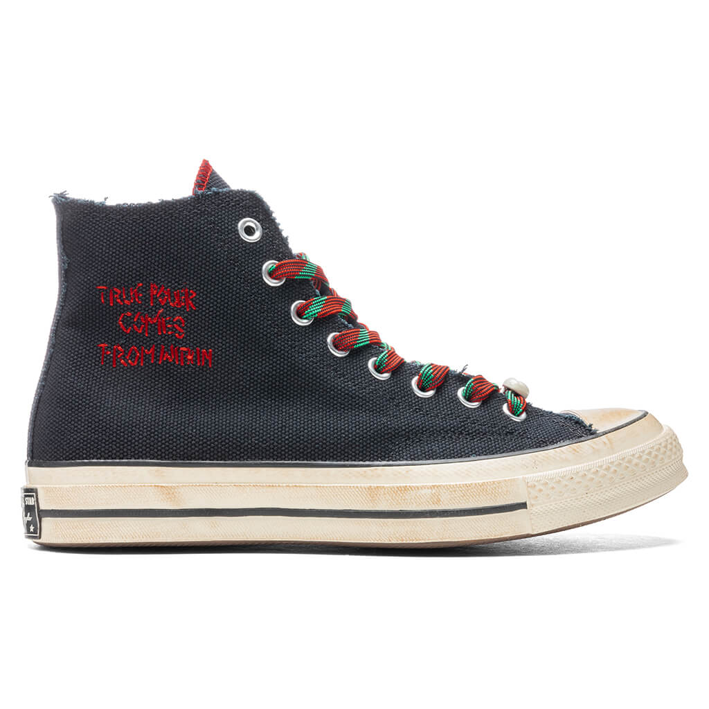 Chuck 70 Hi - Black/Fiery Red