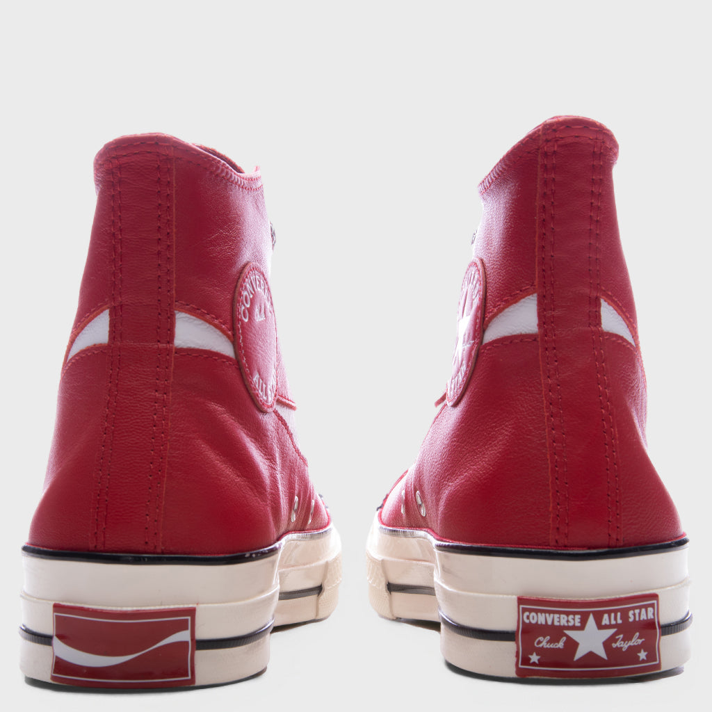 Chuck 70 Leather - Racing Red/Egret/Black