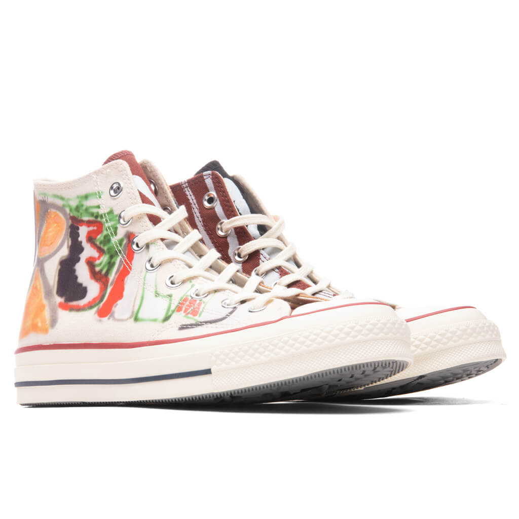 Chuck 70 Hi - White/Multi/Egret