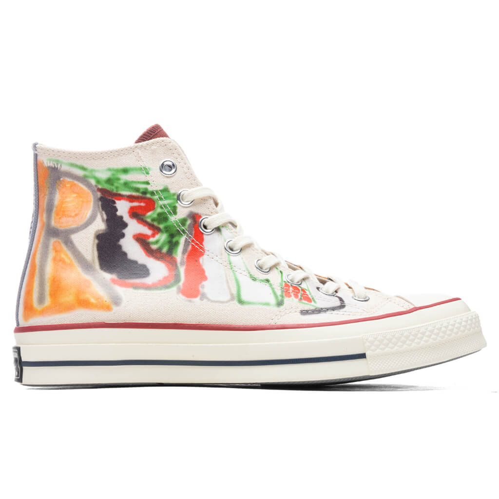 Chuck 70 Hi - White/Multi/Egret