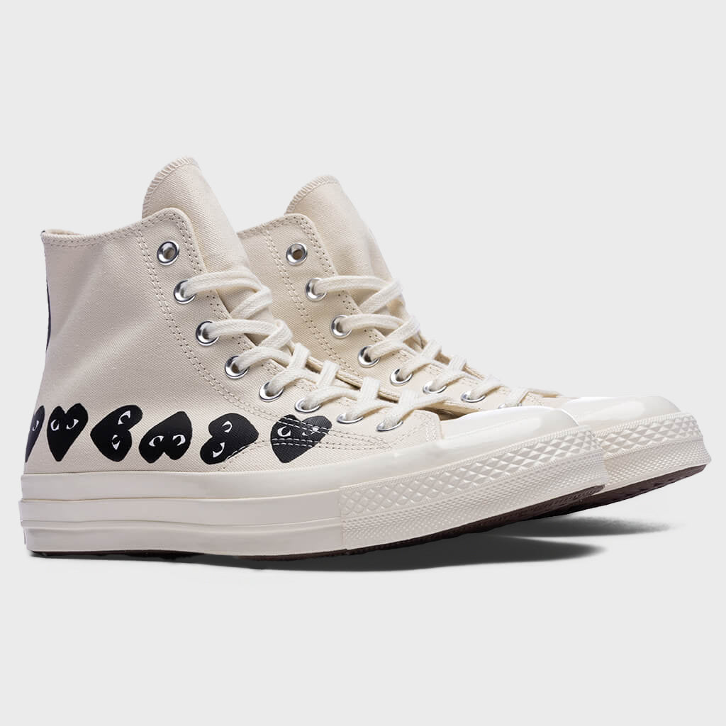 All Star Chuck '70 Hi Multi Heart - Milk/Black