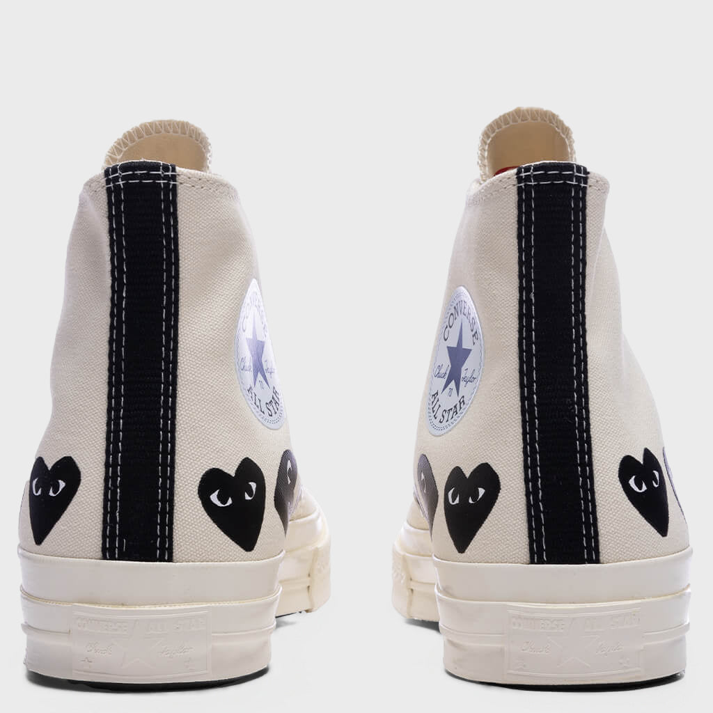 All Star Chuck '70 Hi Multi Heart - Milk/Black