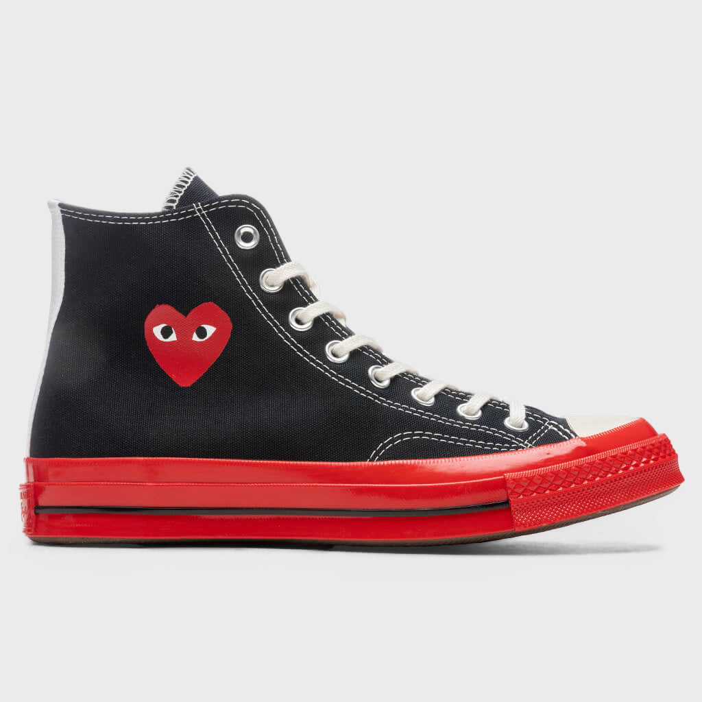 All Star Chuck '70 Hi Red Sole - Black