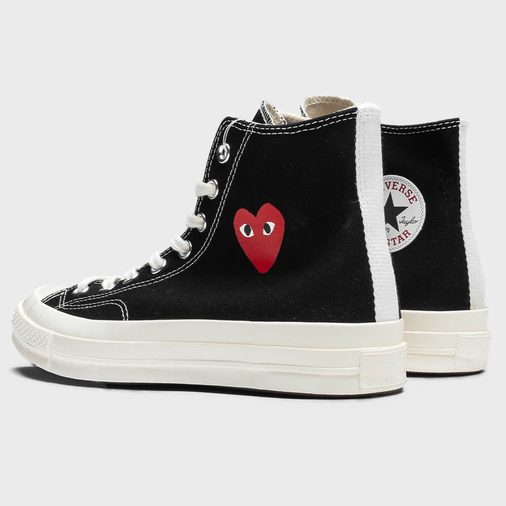 All Star Chuck '70 Hi Small Red Heart - Black