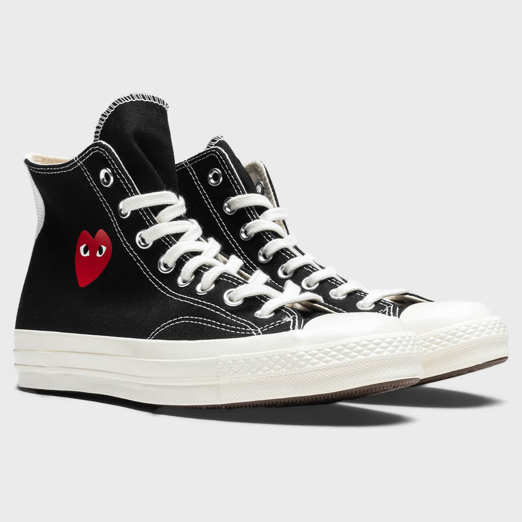 All Star Chuck '70 Hi Small Red Heart - Black