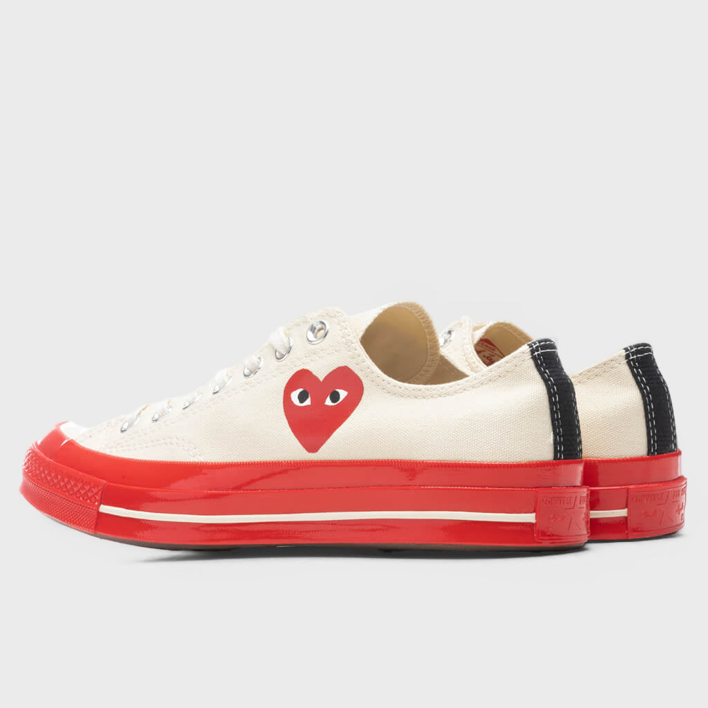 All Star Chuck '70 Ox Red Sole - White
