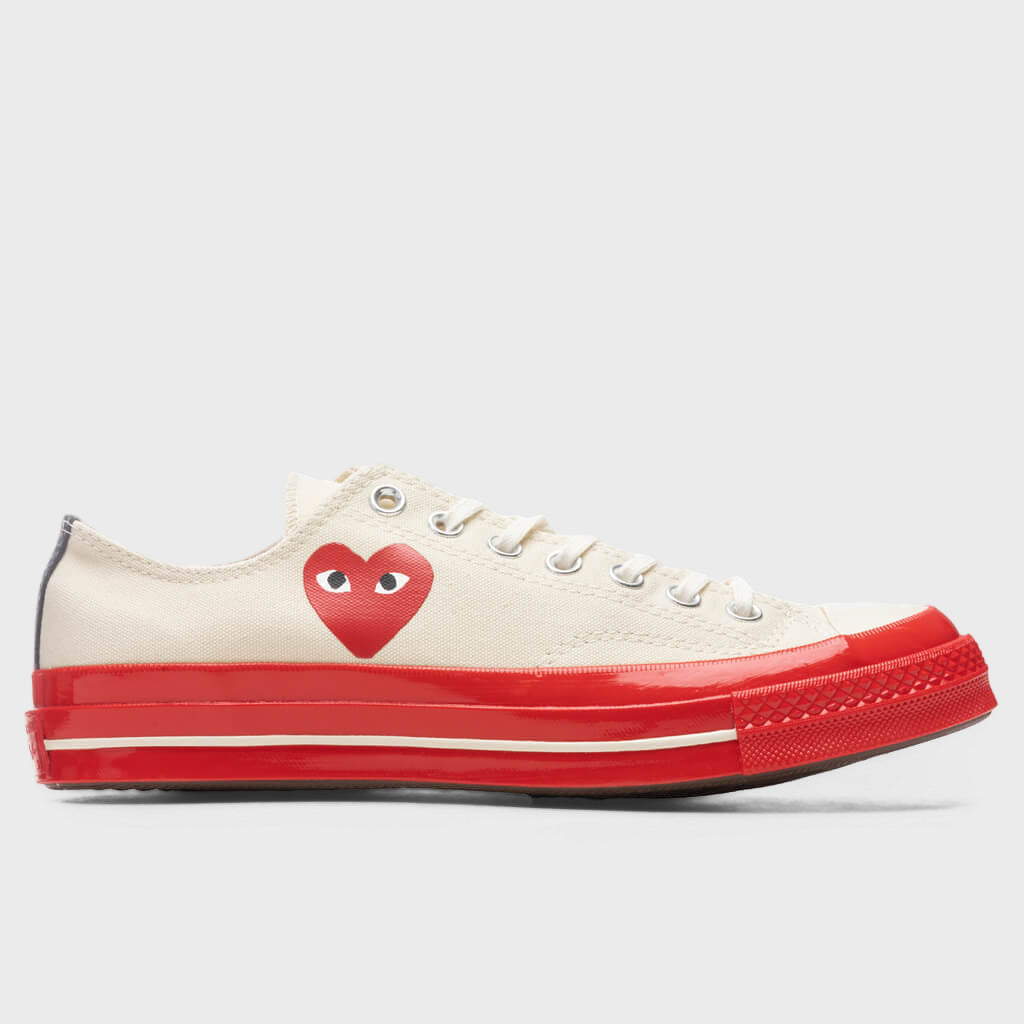 All Star Chuck '70 Ox Red Sole - White