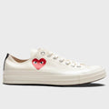 All Star Chuck '70 Ox Small Red Heart - White