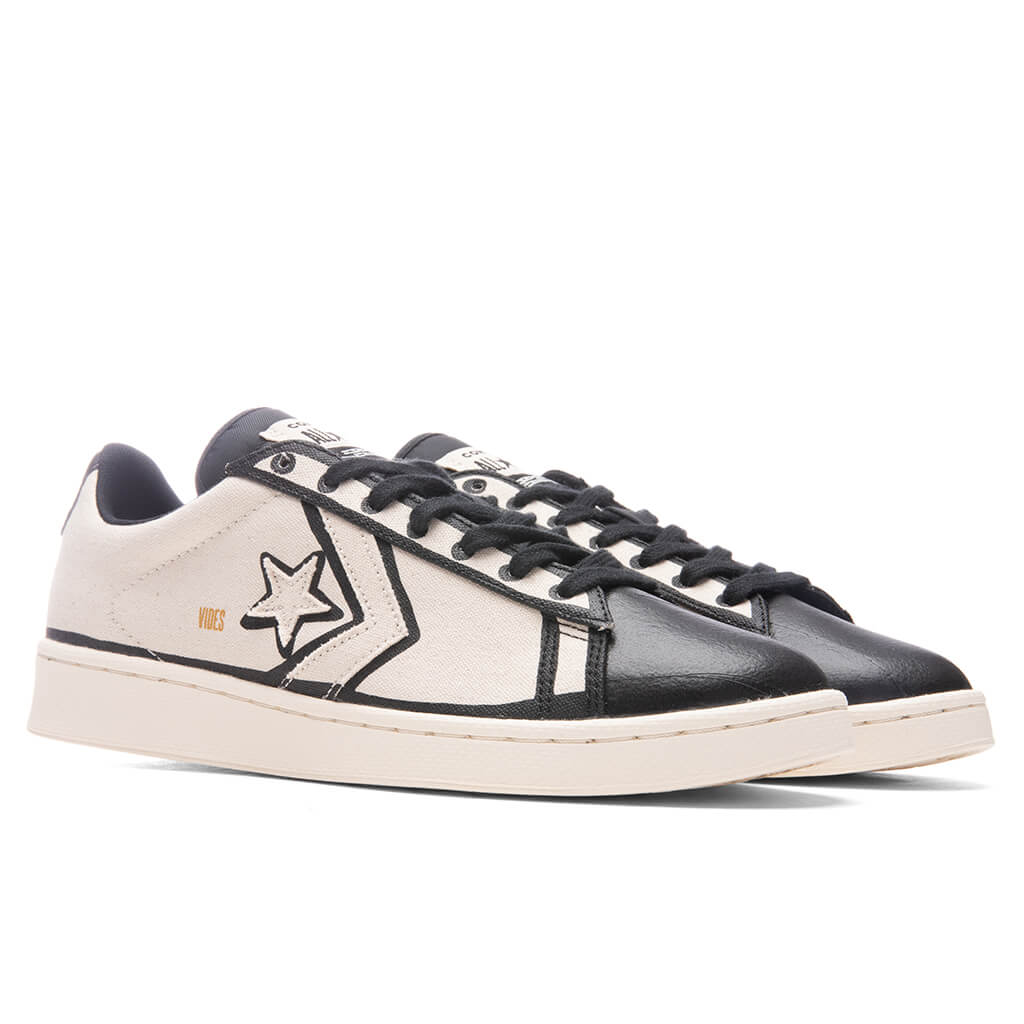 Pro Leather Ox - Natural Ivory/Black/White