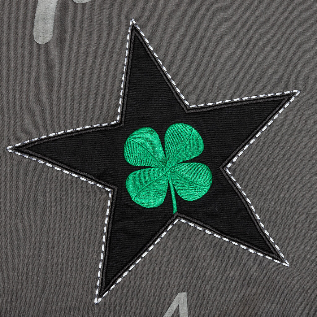 Four-Leaf Clover Short Sleeve T-Shirt - Black