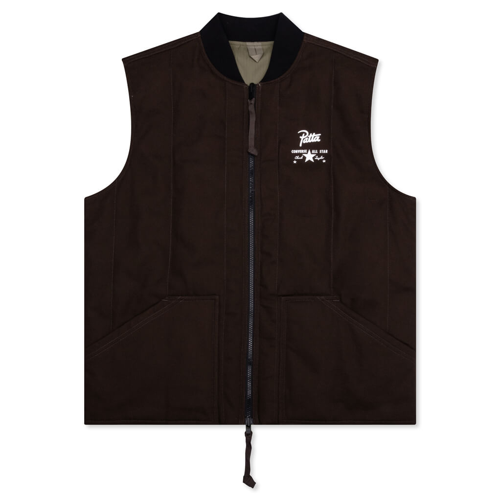 Four-Leaf Clover Utility Reversible Padded Vest - Java