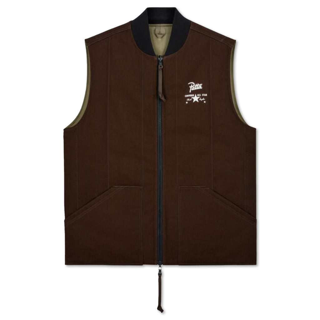 Four-Leaf Clover Utility Reversible Padded Vest - Java
