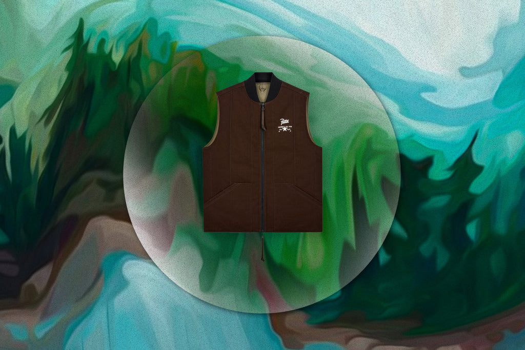 Four-Leaf Clover Utility Reversible Padded Vest - Java