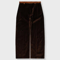Cotton Velvet Trousers - Wenge