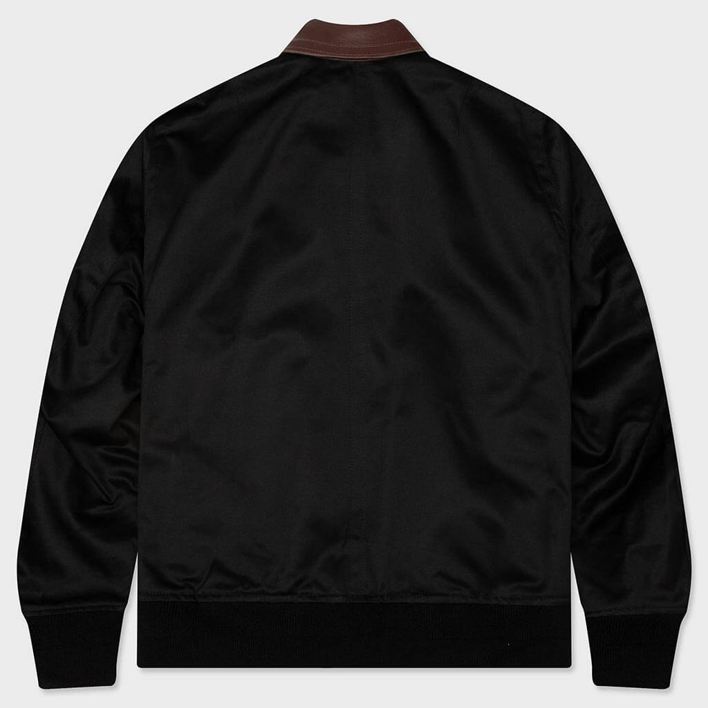 Cotton Chino Blouson - Black
