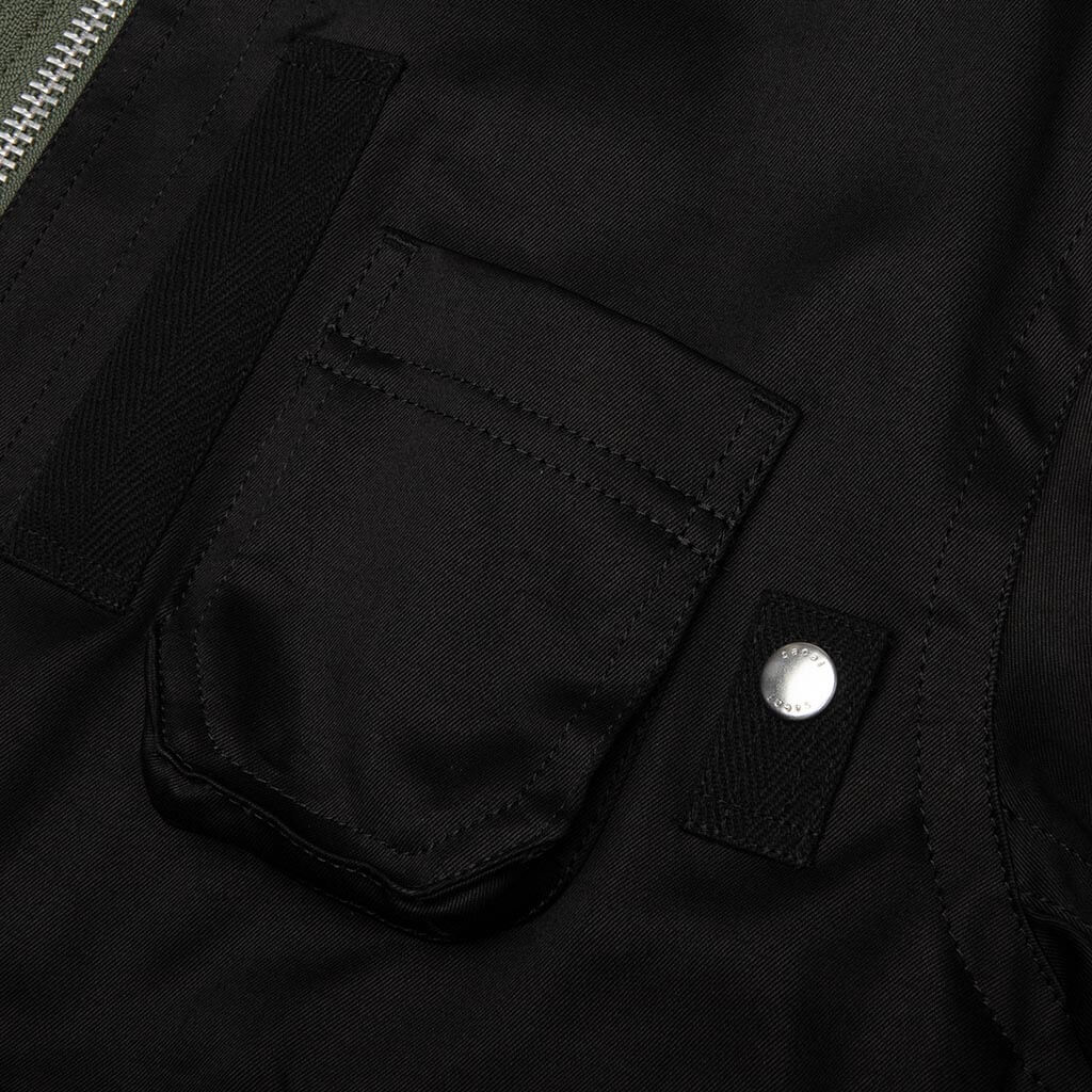 Cotton Chino Blouson - Black