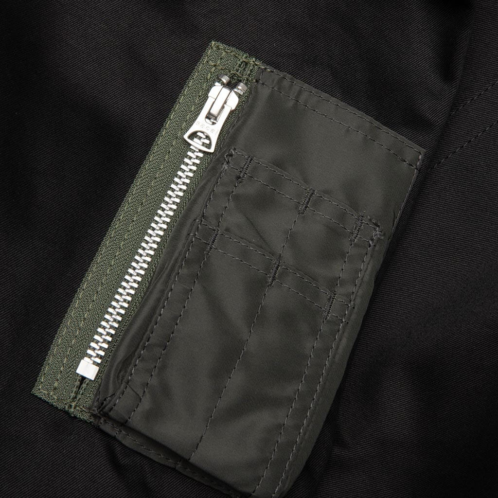 Cotton Chino Blouson - Black