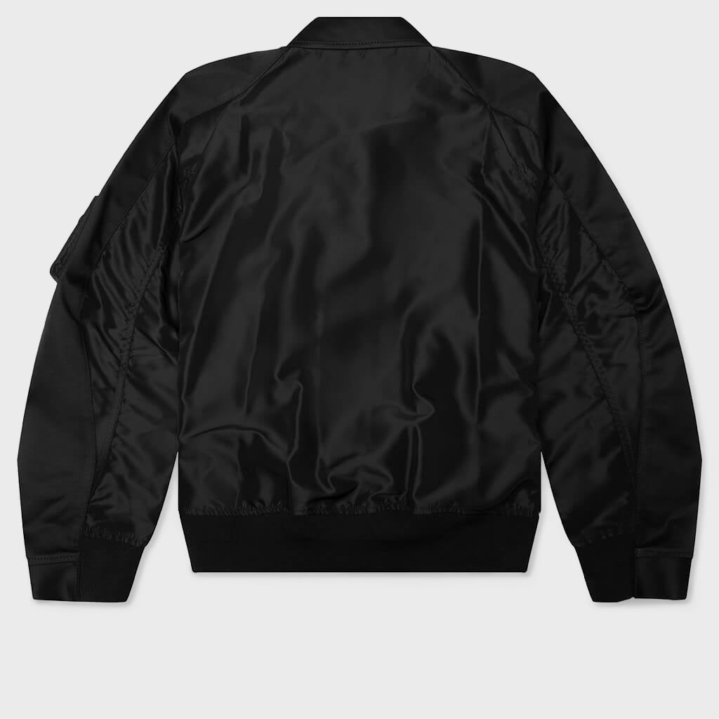 Cotton Chino x Nylon Twill Blouson - Black