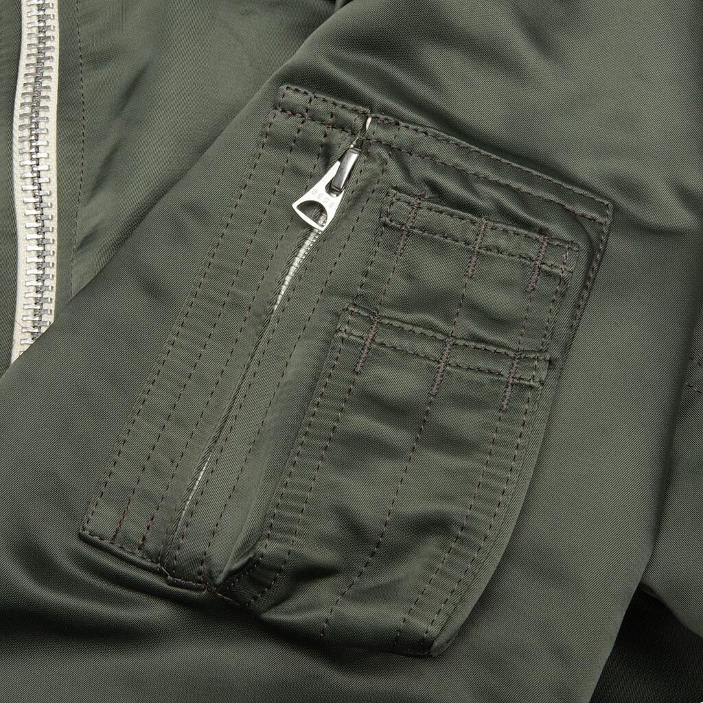Cotton Nylon Twill Blouson - Dark Khaki