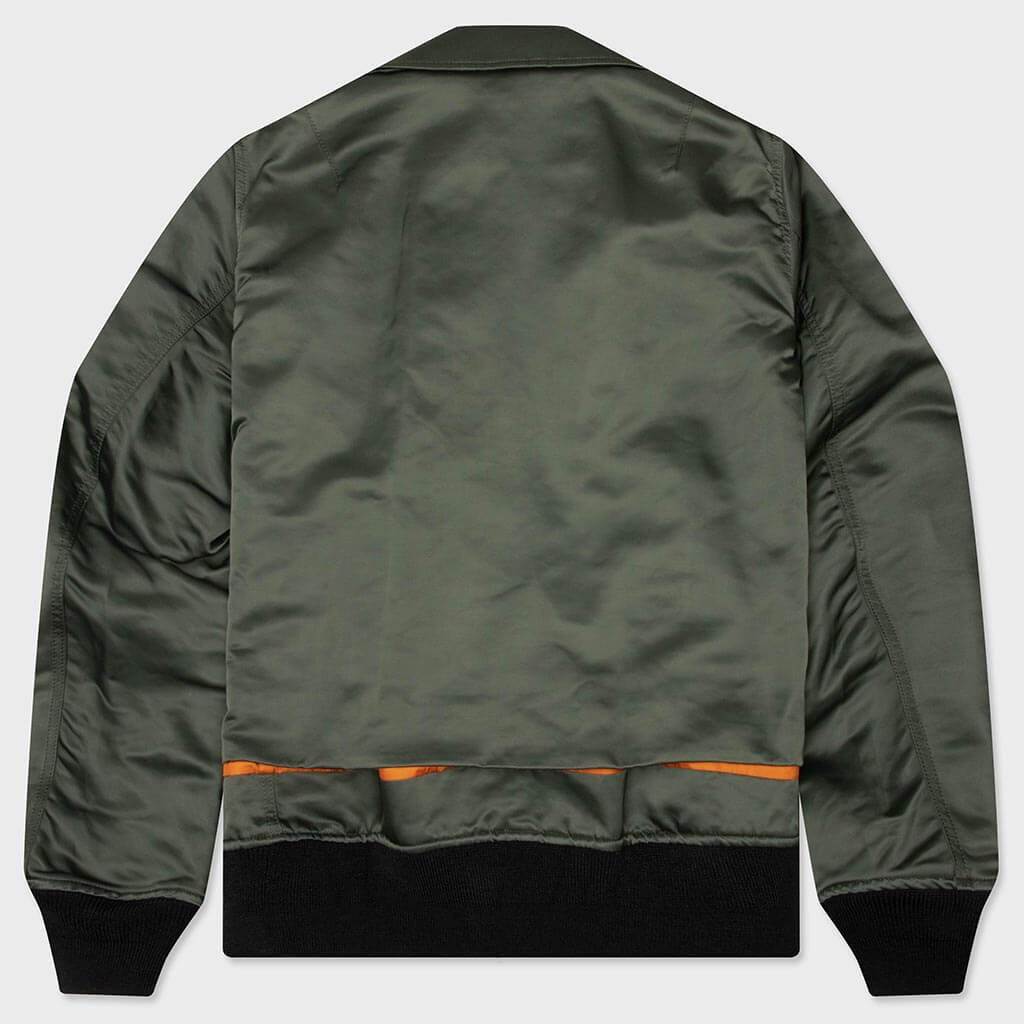 Cotton Nylon Twill Blouson - Dark Khaki