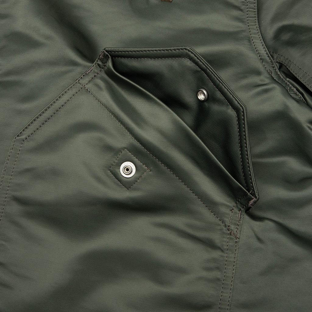 Cotton Nylon Twill Blouson - Dark Khaki