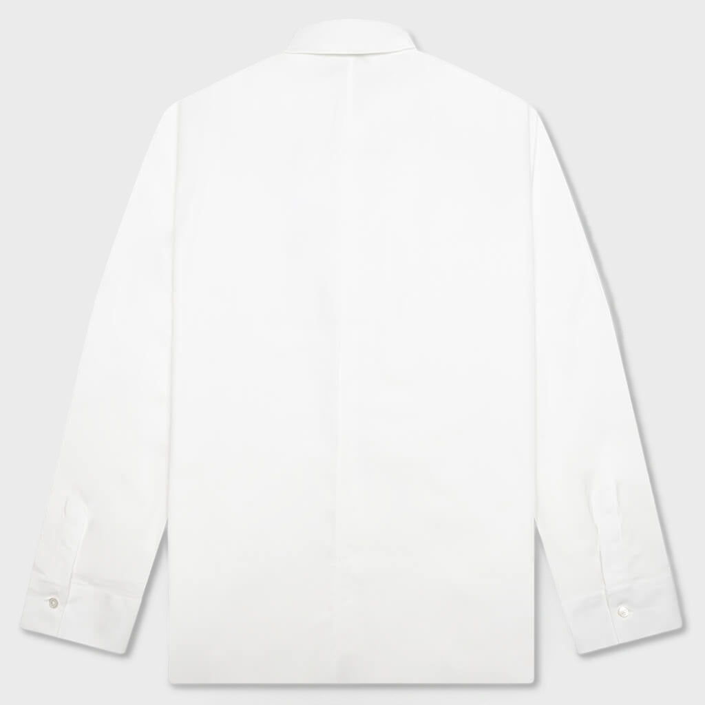 Couture Seam Cocoon Shirt - White