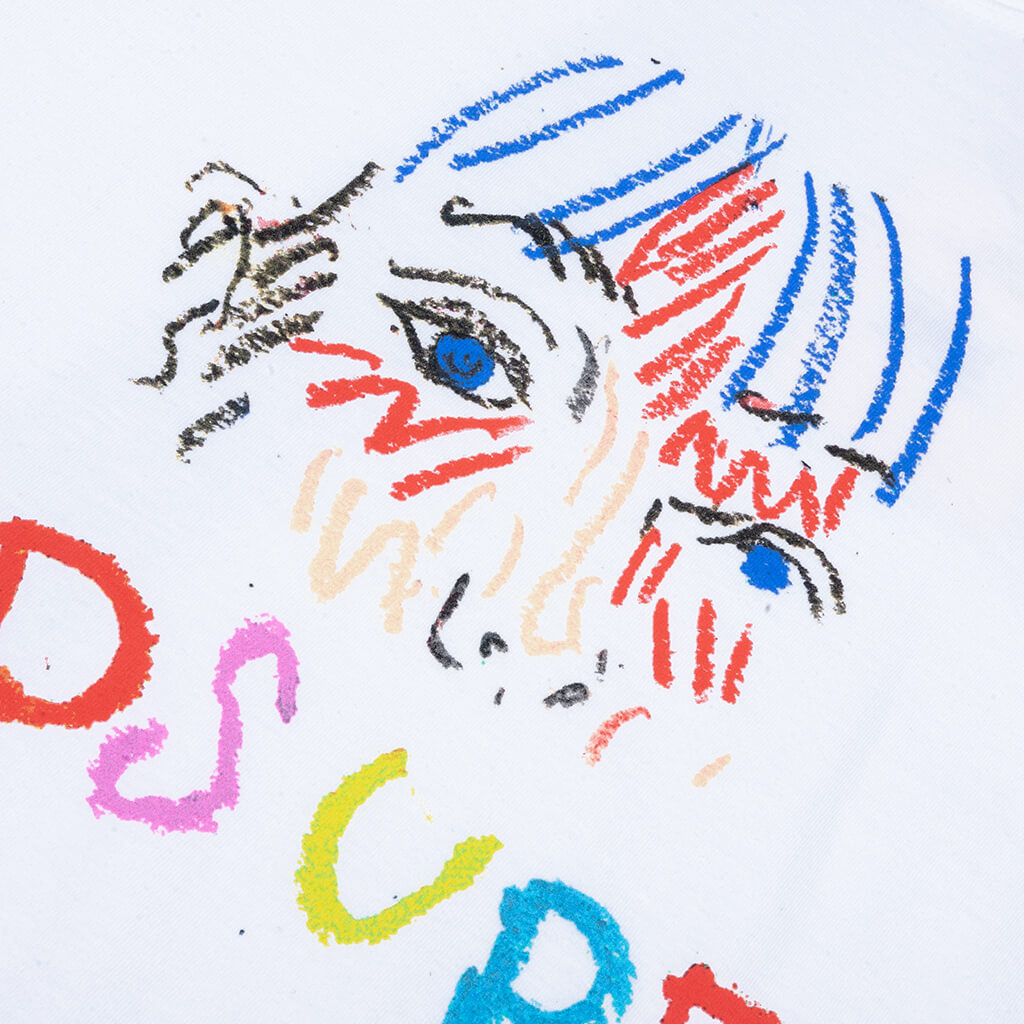 Crayon Tee - White