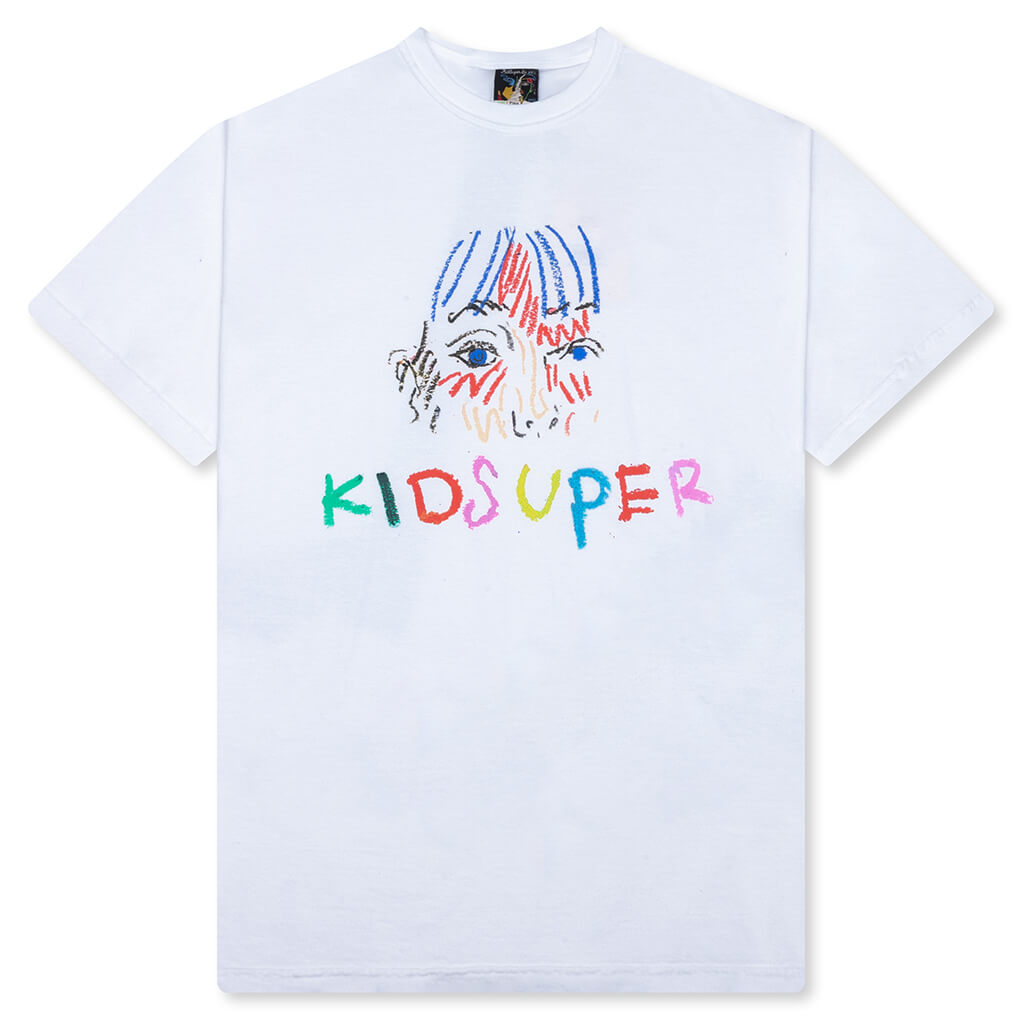 Crayon Tee - White