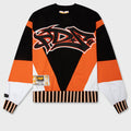 Crew Neck A - Orange/Black/White
