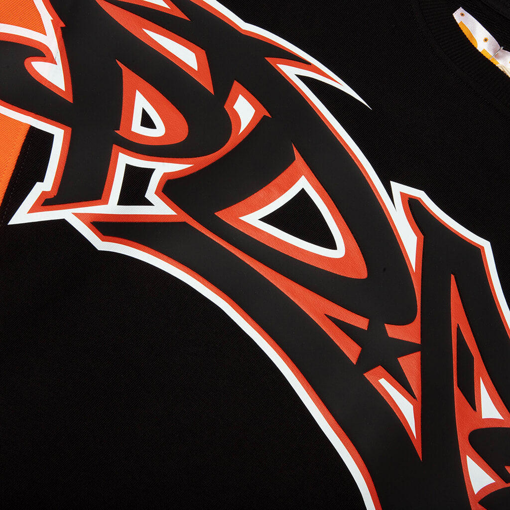 Crew Neck A - Orange/Black/White