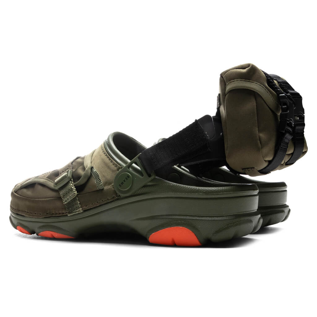 Classic All Terrain Military Clog - Army Green
