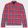 Cropped Outershirt - Red Plaid
