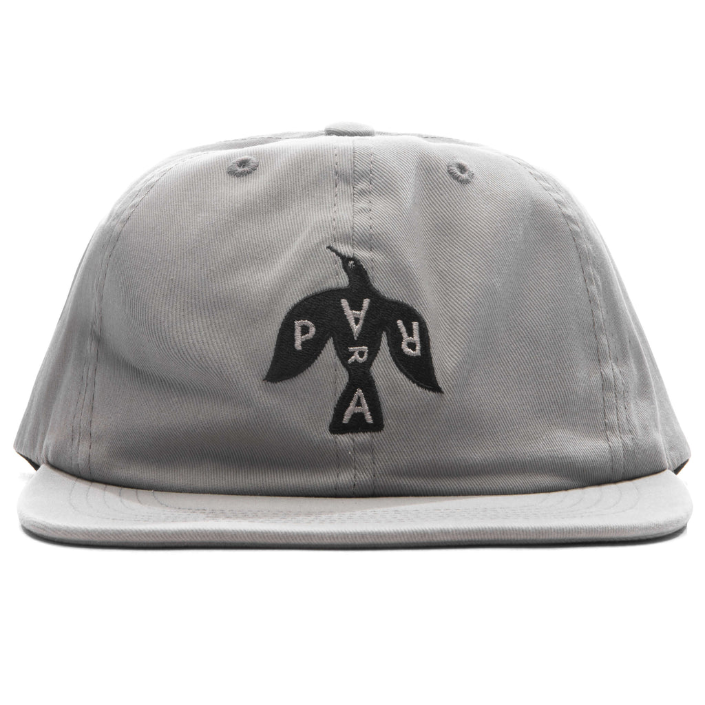 Crow Logo 6 Panel Hat - Grey