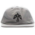 Crow Logo 6 Panel Hat - Grey